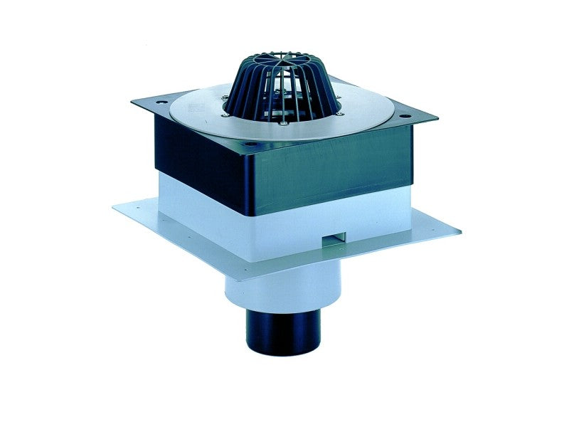 HL 63P/2 DRAINBOX LAPOSTETŐ LEFOLYÓ DN125, PVC KARIMÁVAL