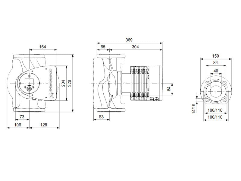 GRUNDFOS MAGNA3 40-80 F220 1X230V PN6/10