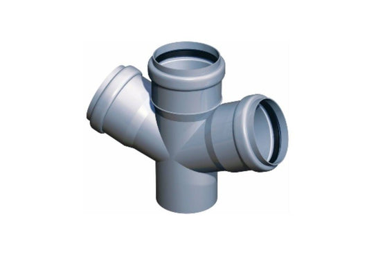 110/110/110X90°  PVC 3-ÁGÚ KERESZTIDOM