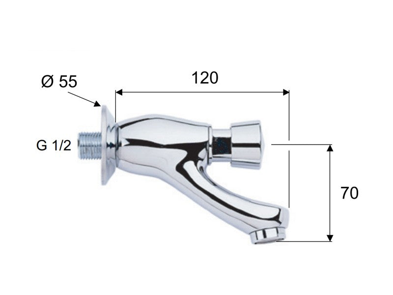 TEMPOR KIFOLYÓSZELEP FALI - NYOMÓGOMBOS REMER