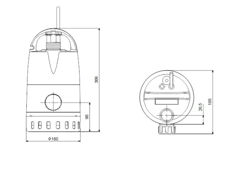 GRUNDFOS UNILIFT CC5 VÍZT.SZIV ÚSZÓKAPCS.NÉLKÜL