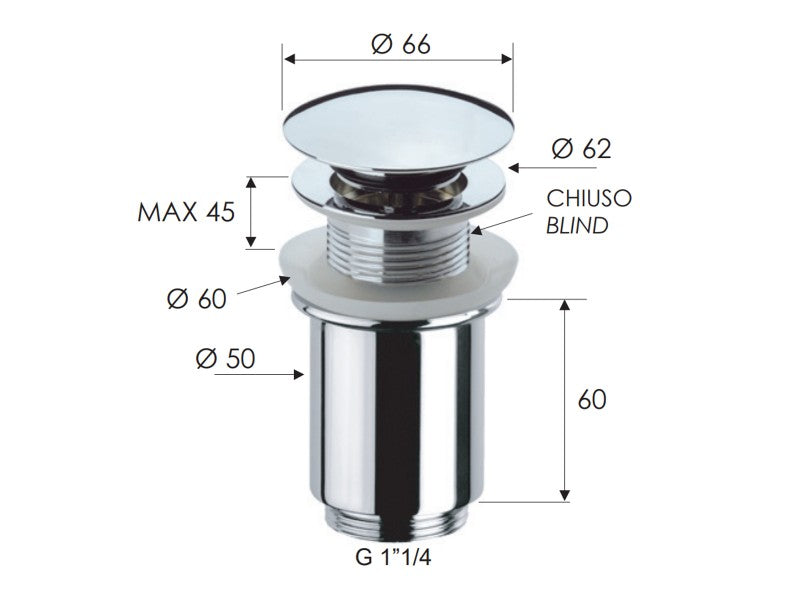 REMER AUTOMATA LEERESZTŐ SZELEP TÚLFOLYÓ NÉLKÜL 904 CLICK-CLACK