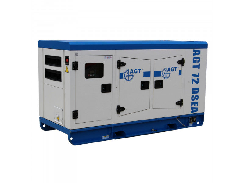 AGT 72 DSEA dízel AVR áramfejlesztő 400V-69 kVA, hangszigetelt burkolat