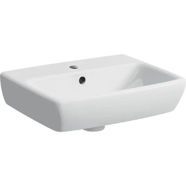 GEBERIT SELNOVA SQUARE KÉZMOSÓ, 45 CM X 16 CM X 35 CM, CSAPLYUK KÖZÉPEN, TÚLFOLYÓVAL !!