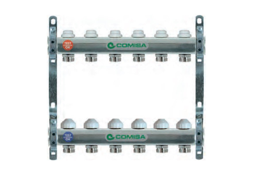 COMISA OSZTÓ-GYŰJTŐ SZELEPES. INOX - FŰTÉSRE 9 KÖR