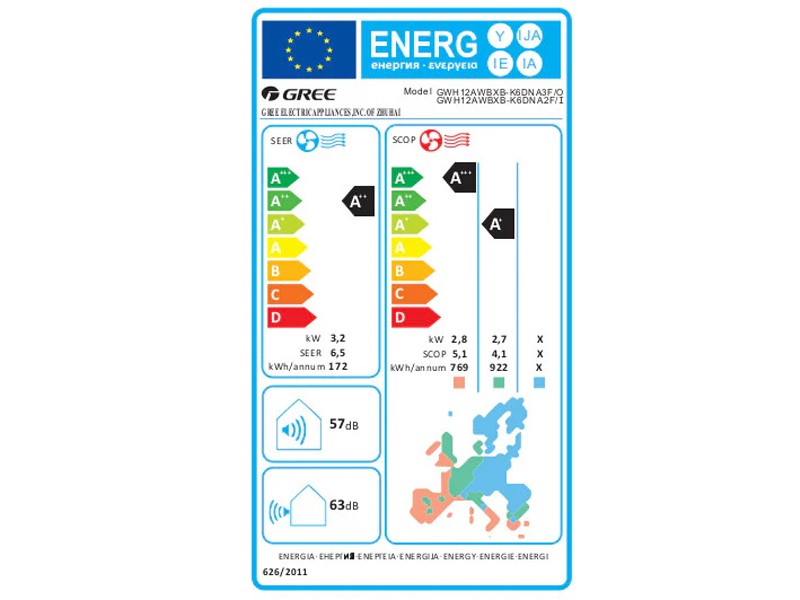 GREE COSMO ECO SPLIT KLÍMA 3,2 KW WIFI