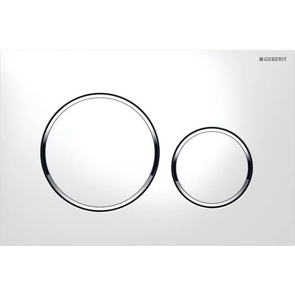 GEBERIT NYOMÓLAP SIGMA 20 - FEHÉR, FÉNYES KRÓM