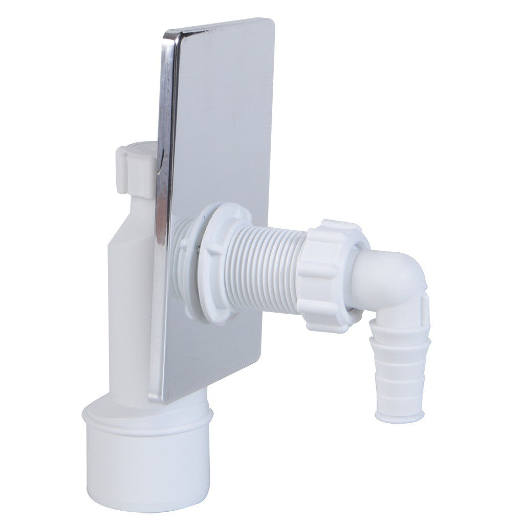 MOSÓGÉPSZIFON FALON BELÜLI - NIKKELEZETT ELŐLAPOS