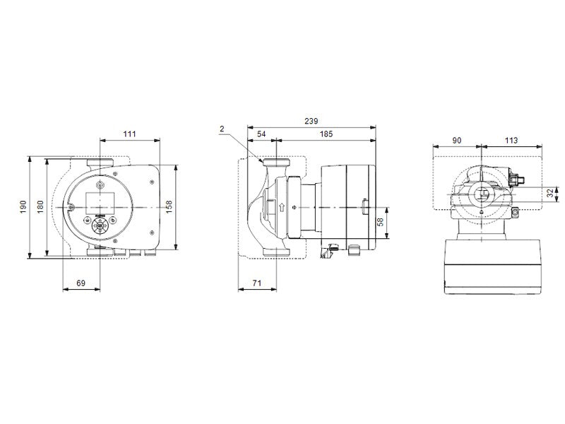 GRUNDFOS MAGNA3 32-100 HW