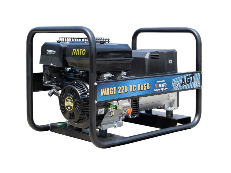 WAGT 220 DC RASB hegesztő áramfejlesztő (RATO R420 motor, 6,5L tank)