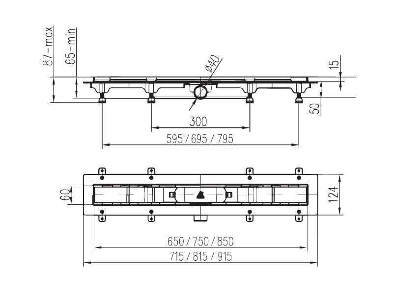 LIV ZUHANYFOLYÓKA 750 P STANDARD, BURKOLHATÓ, 750MM