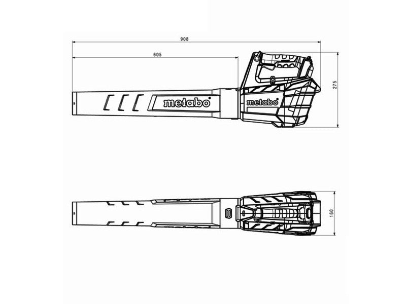 METABO LOMBFÚVÓ, LB 18 LTX BL, AKKUS