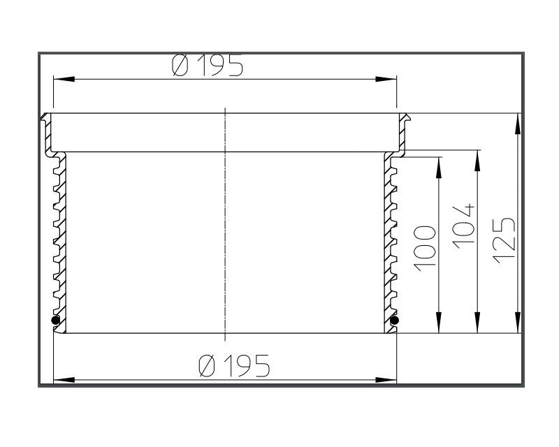 HL 620 MAGASÍTÓ ELEM 140X D 195 MM