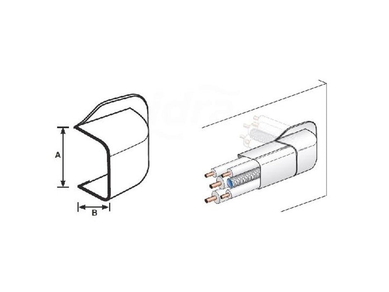 KLÍMA CSATORNA VÉGZÁRÓ PEREMES 65X50MM CANALPLAST