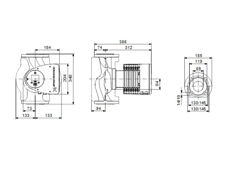 GRUNDFOS MAGNA3 65-120F 340 1X230 CSP HW