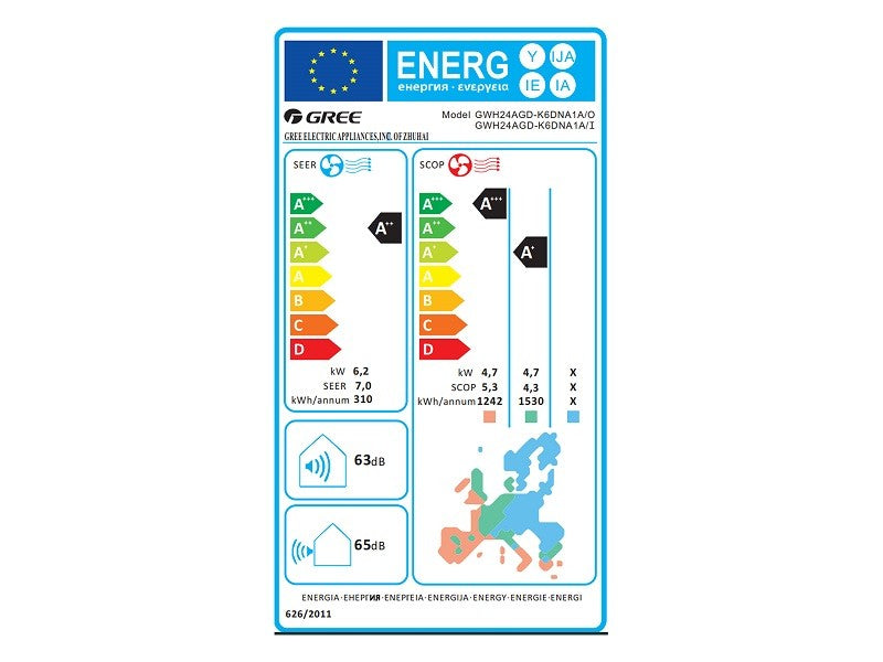 GREE PULSE SPLIT KLÍMA SZETT 6,2 KW WIFI