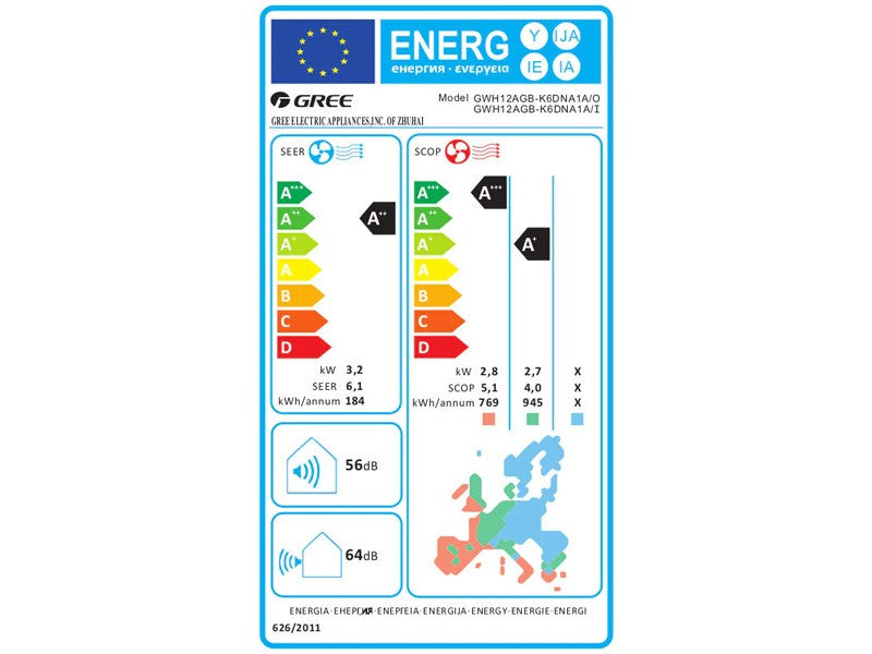 GREE PULSE SPLIT KLÍMA 3,2 kW WIFI