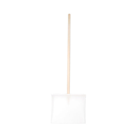Hólapát műanyag 400mm fehér 120cm fa nyéllel
