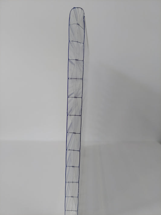 Üregkamrás polikarbonát lemez, 10 mm vastag, X-struktúra, víztiszta, UV2