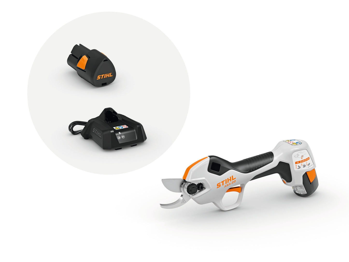 Stihl ASA 20 (AS 2 típusú akkuval és AL 1 típusú töltővel szettben) - Akkumulátoros ágvágók / Metszőollók / Gallyazó fűrészek