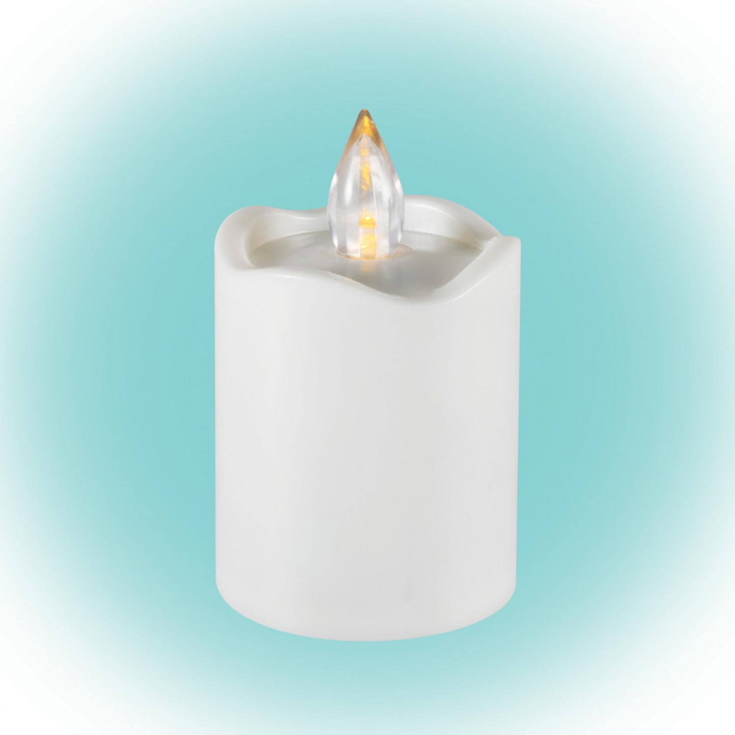 Home CDX 2/WH LED-es LED-es gyertya, akril lángnyelvvel, beltéri, 1db pislákoló sárga LED