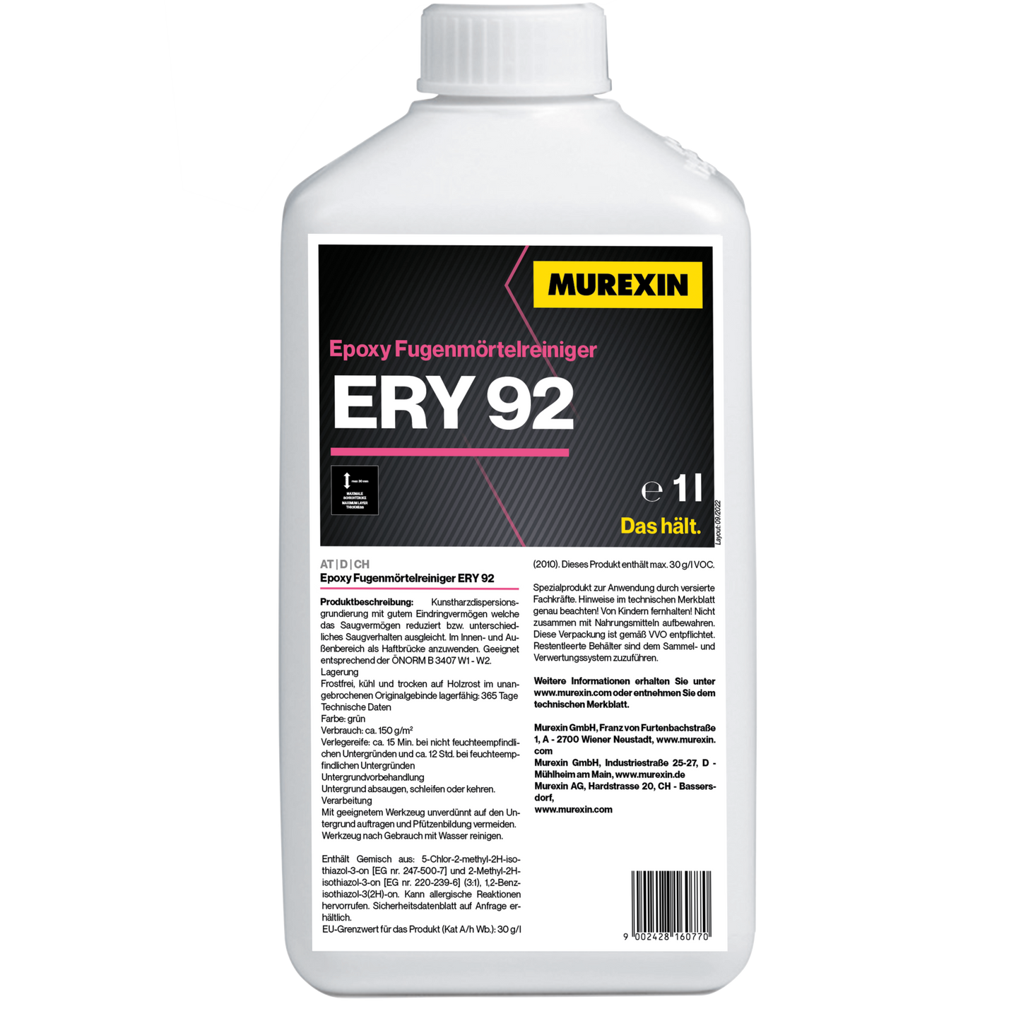 Murexin ERY 92 Epoxi fugafátyol eltávolító