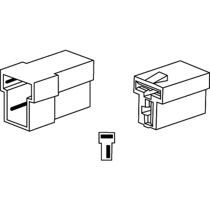 Berner 2-pólusú T csatlakozóház