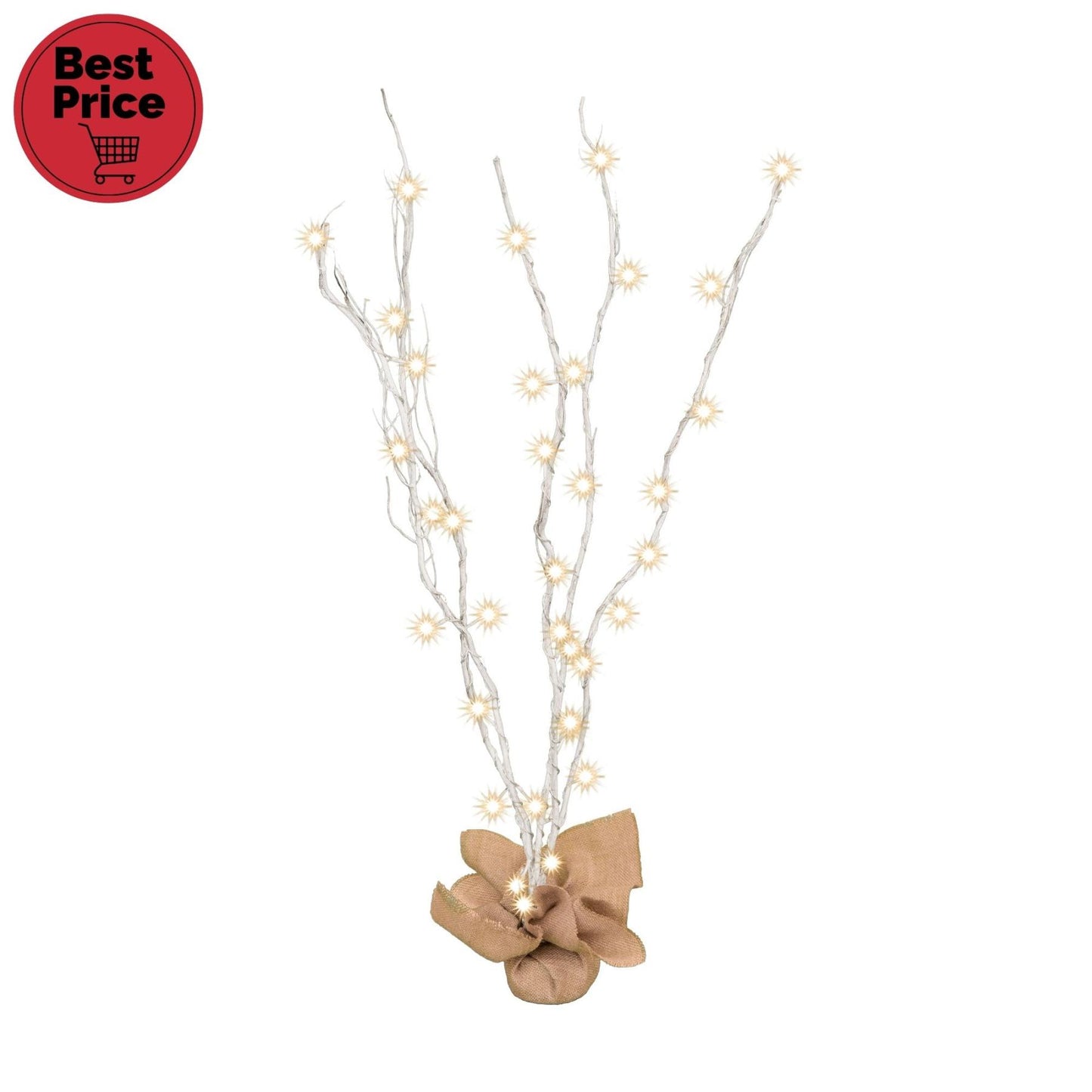 Home KLB 120/WH világító ágak,  40 db LED, 120 cm ágak, fehér színű, ismétlődő időzítés, beltéri