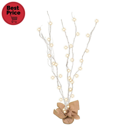 Home KLB 120/WH világító ágak,  40 db LED, 120 cm ágak, fehér színű, ismétlődő időzítés, beltéri