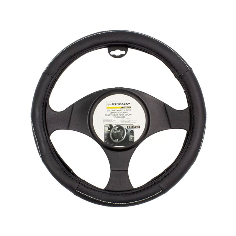 Kormányvédő 38cm fekete/fehér varrással Dunlop