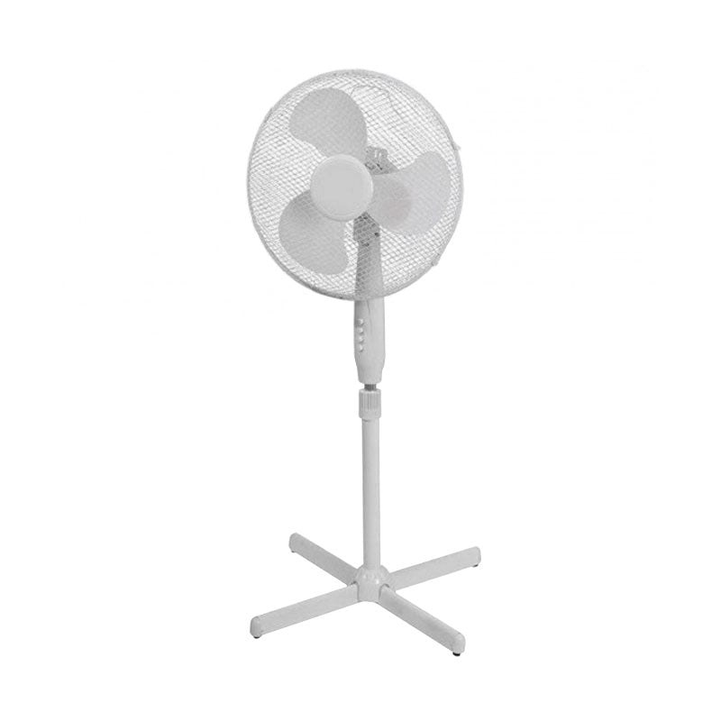 Ventilátor 45W 40cm állványos fehér