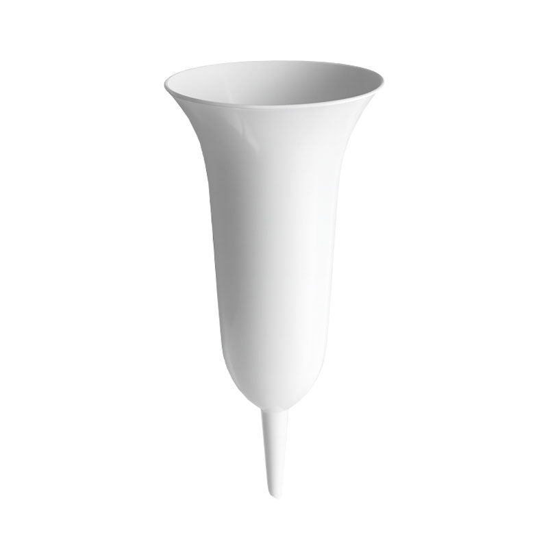 Sírváza 42cm műanyag fehér