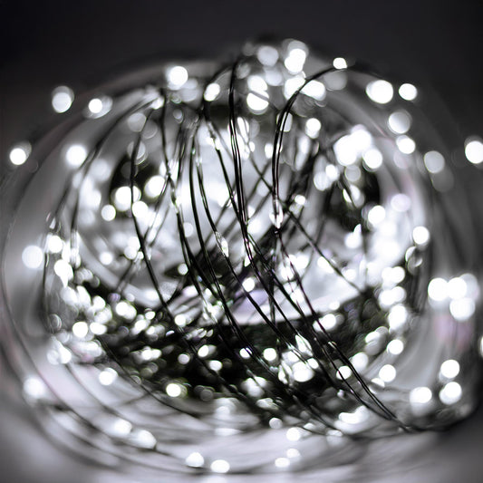 HOME ML1500WH micro LED-es fényfüzér, 150 m, 1500db hidegfehér micro LED, 8 program, időzítés, hálózati adapter, távirányító, kül- és beltéri kivitel