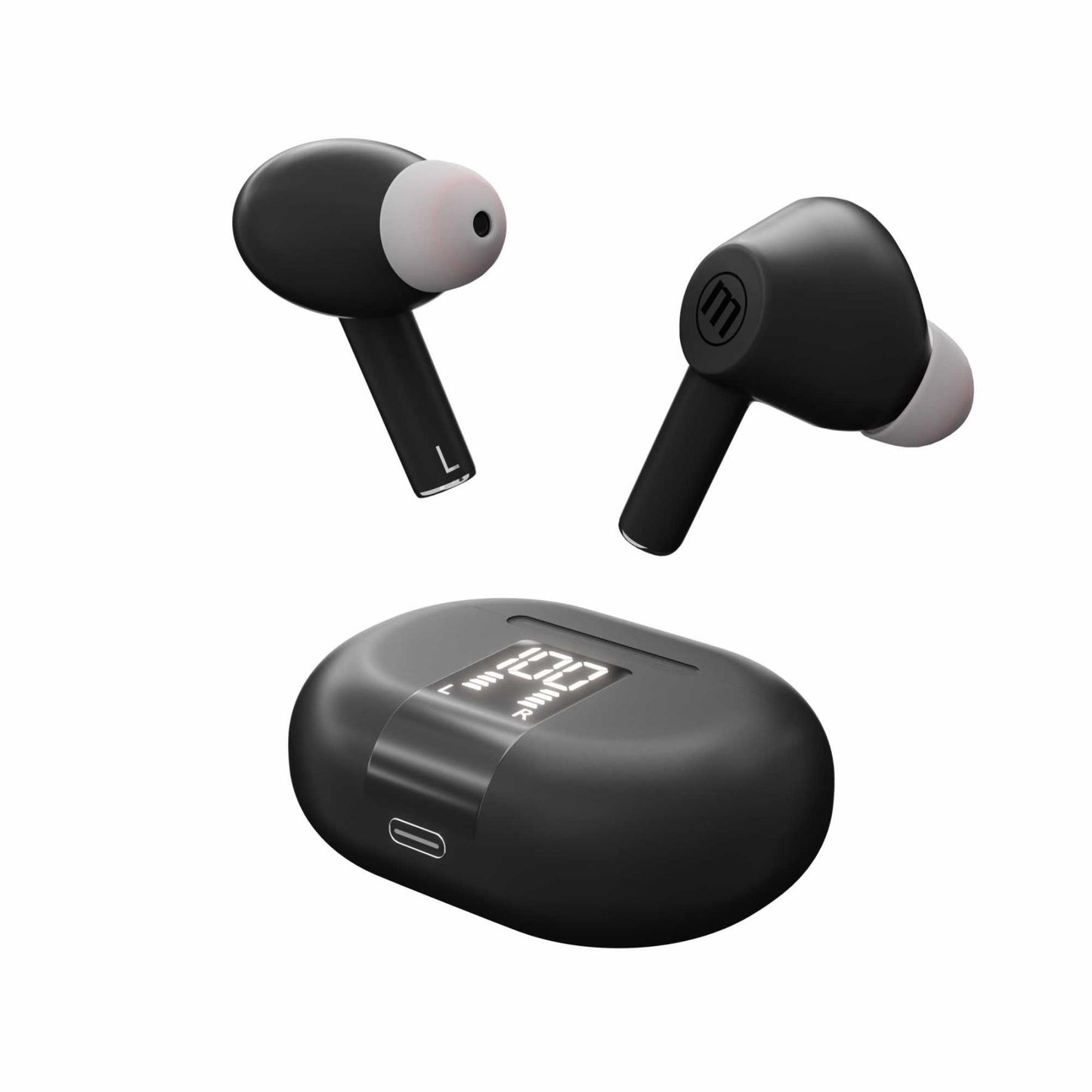 Maxell 348596 MAXPODS vezeték nélküli fülhallgató, aktív zajszűrés, TWS, Bluetooth, ENC, mikrofon