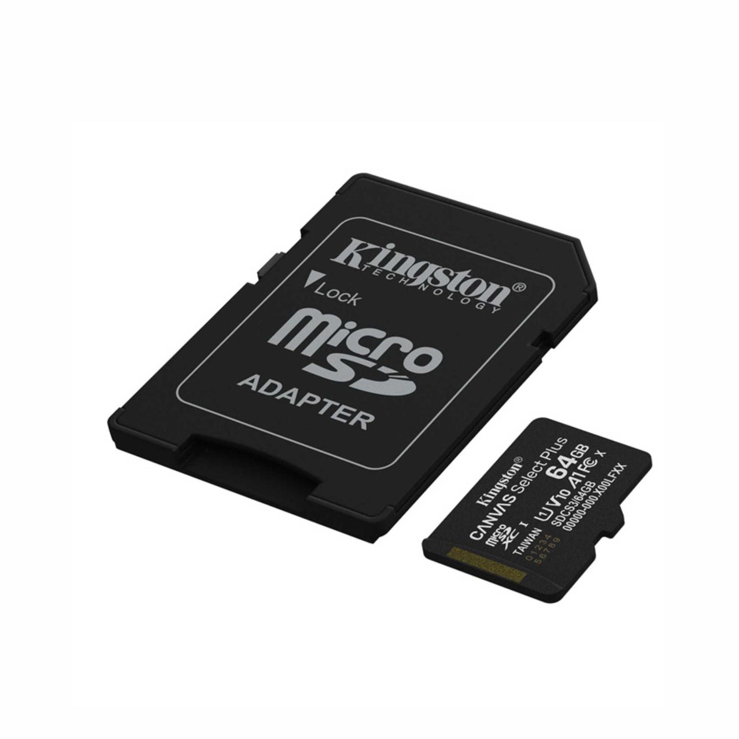 Kingston SDCS3/64 microSDXC memóriakártya, 64GB, Class 10, UHS-I, V10, A1