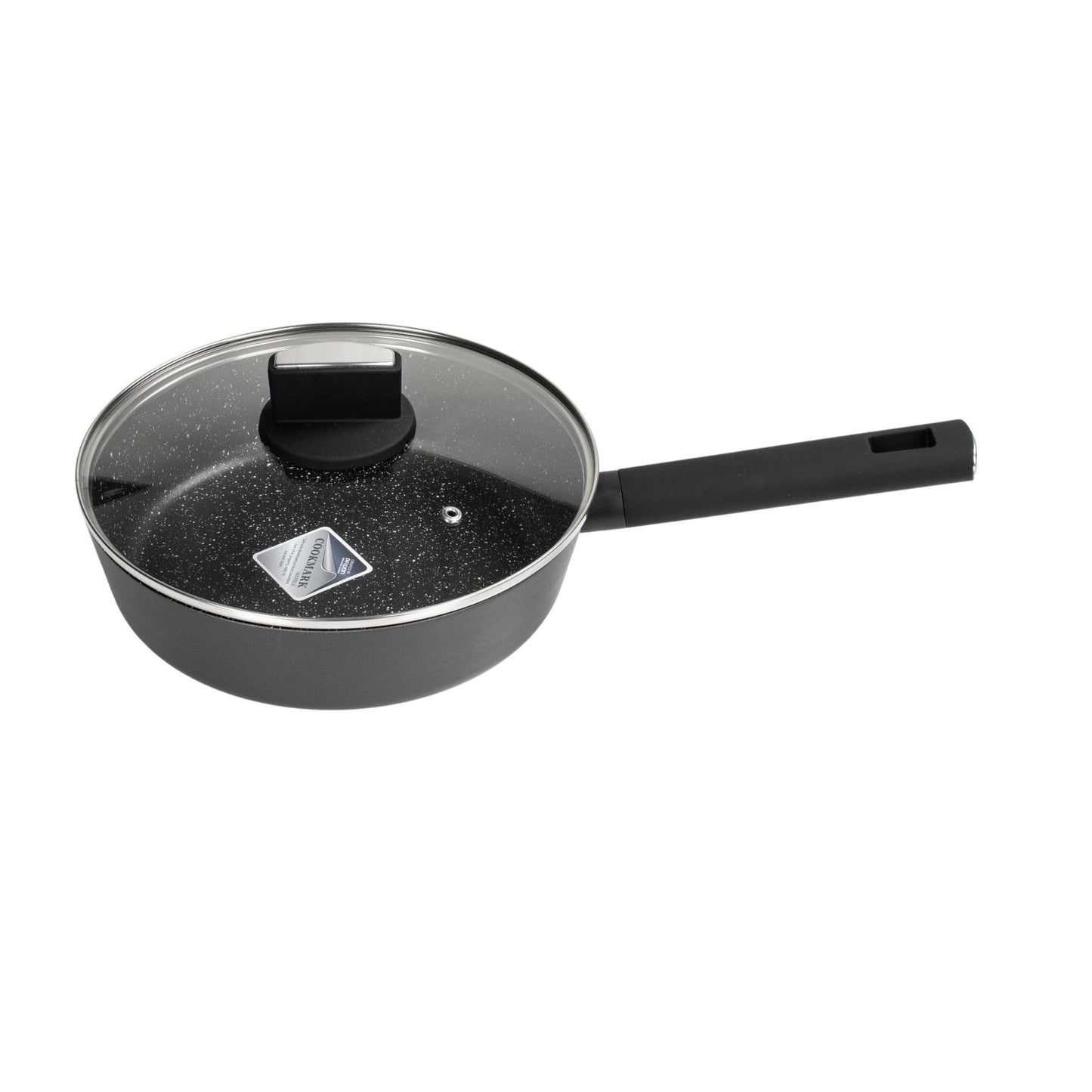 Zilan ZLN0874 Spotty Chef magasfalú serpenyő fedővel, 24 cm, 2,4 literes, tapadásmentes bevonat