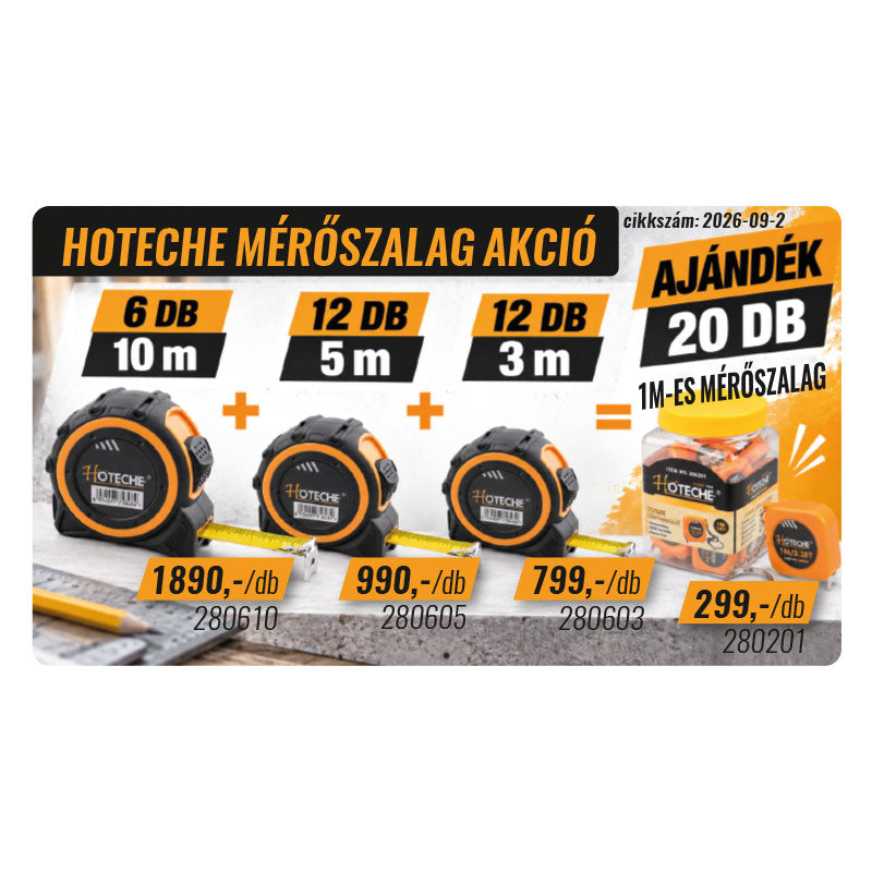 Mérőszalag csomagajánlat