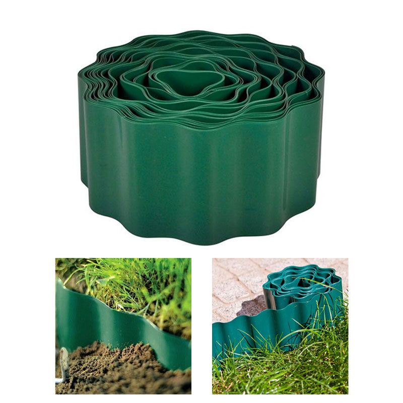 Ágyásszegély műanyag 15cm x 9m zöld