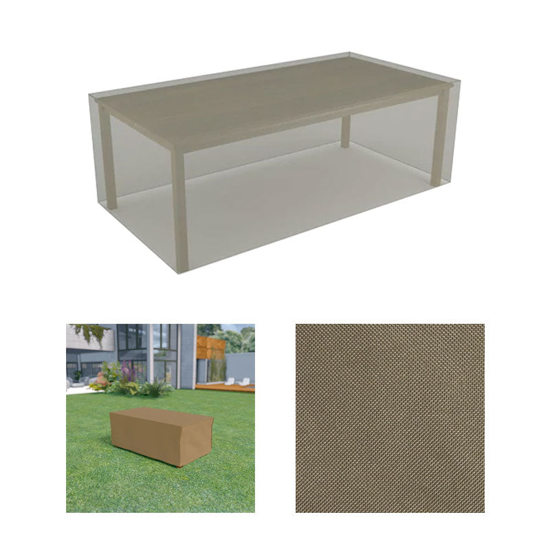 Bútortakaró kültéri 205x105x70cm asztalokhoz bronz Covertop