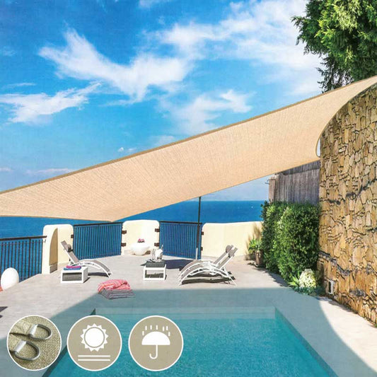 Napvitorla négyzet alakú 5x5m homok