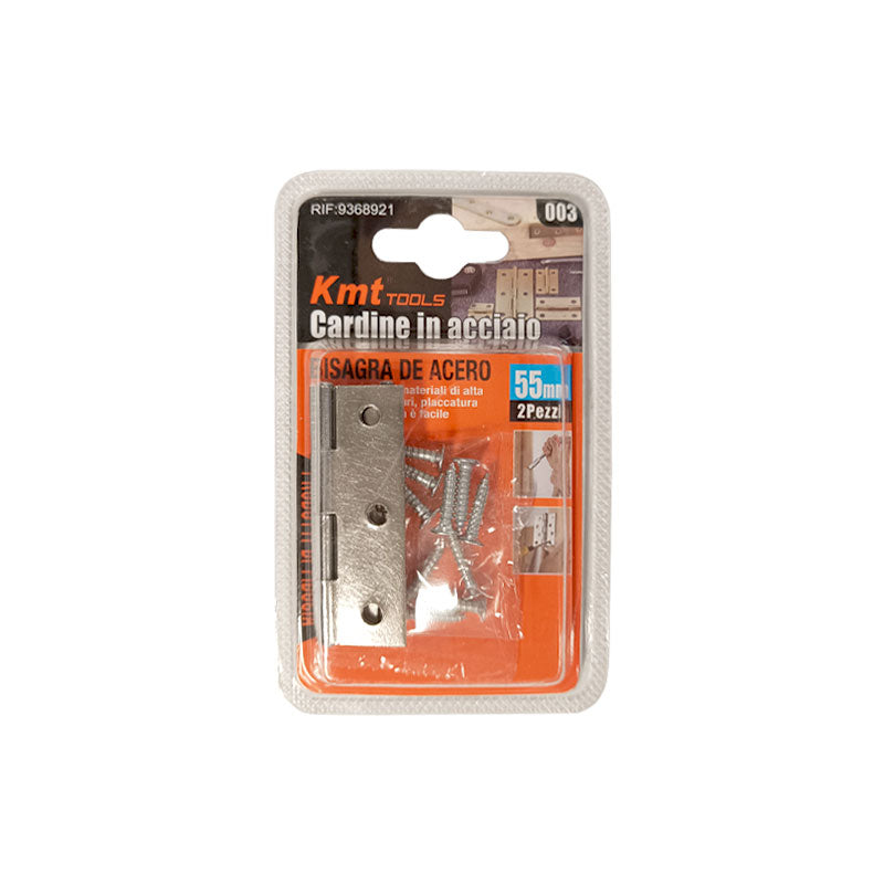 Zsanér 55mm 2db-os csavarokkal KMT (12db/karton)