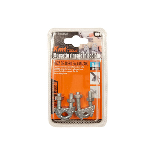 Kábelrögzítő bilincs 8mm menetes 2db-os KMT (12db/karton)