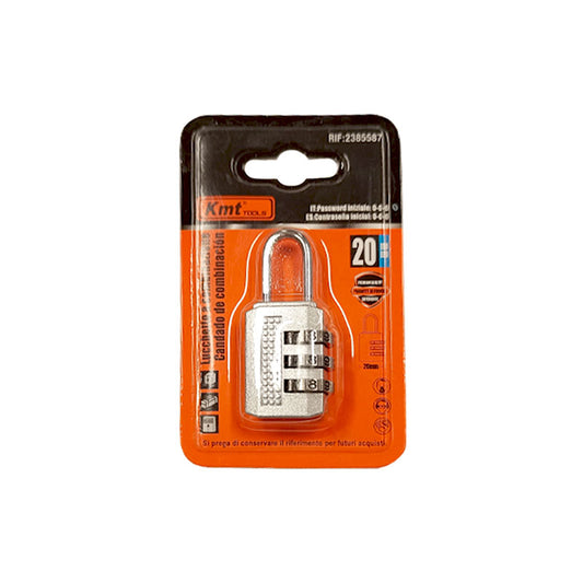 Lakat 20mm számzáras KMT (12db/karton)