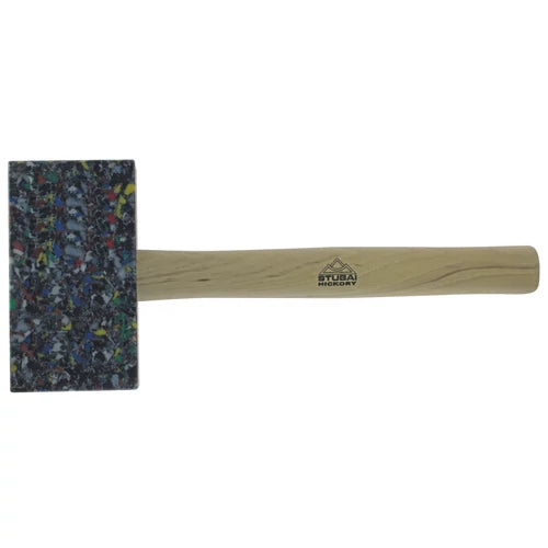 STUBAI Bádogos műanyag kalapács tarka szögletes 155x85x35mm