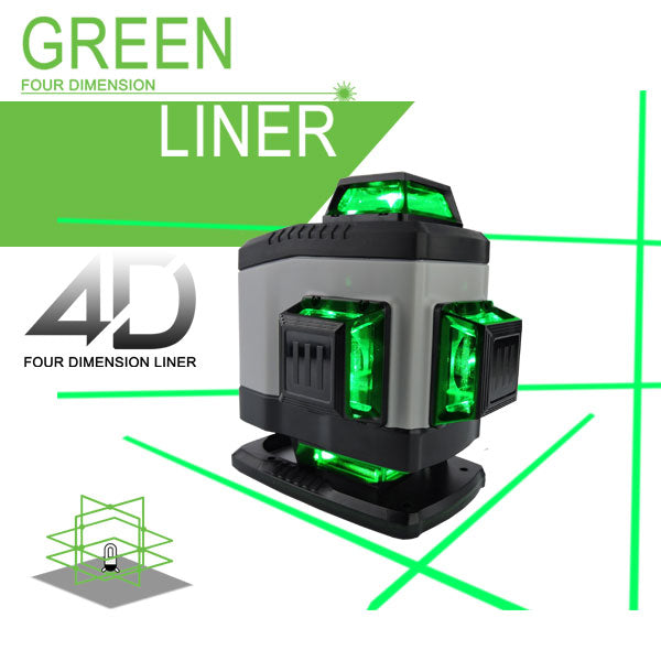Green Liner 4D zöld szintező lézer kofferben, konzollal, távirányítóval