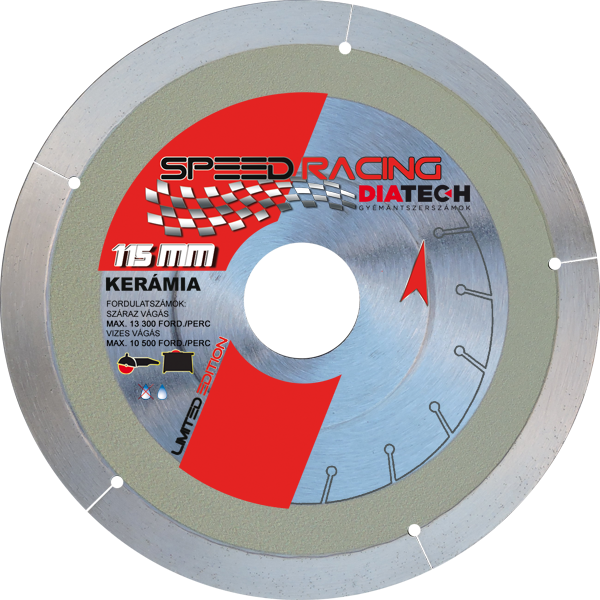 Speed Racing csempe 115x7x22,23 mm gyémánt vágótárcsa, univerzális, barkács
