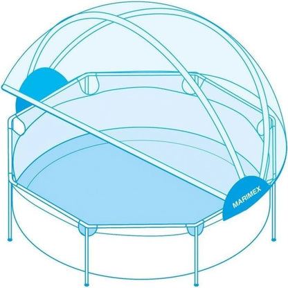Medencekupola, Pool House Control, 457 cm, csővázas medencékhez