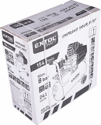 Extol Olajos légkompresszor, 24l