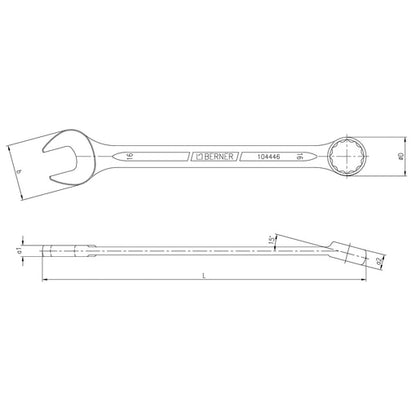 Berner Csillag-villáskulcs 101 hosszú