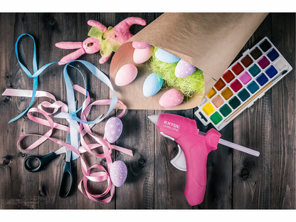 Extol Melegragasztó pisztoly, ⌀ 7,2mm, 25W, rózsaszín